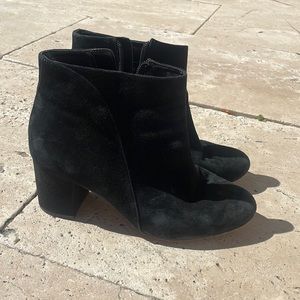 INC Black Suede Booties